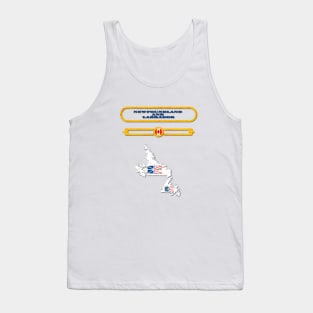 NEWFOUNDLAND AND LABRADOR, CANADA, MAP OF NEWFOUNDLAND AND LABRADOR. SAMER BRASIL Tank Top